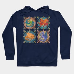 Medieval Celtic Dragon Collection Hoodie